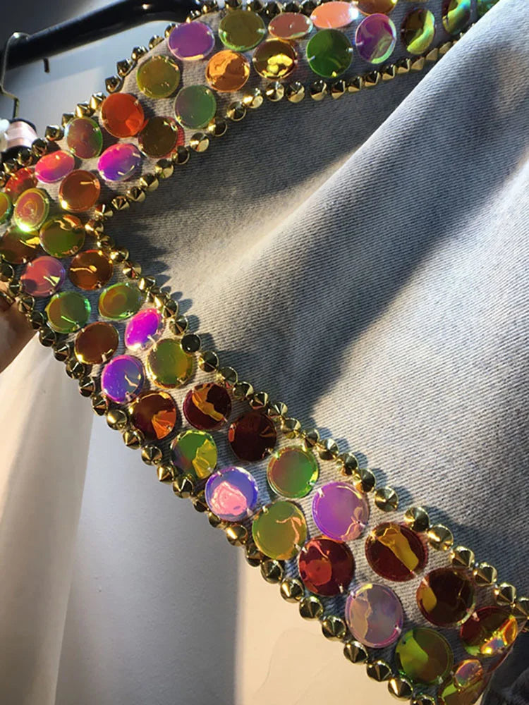 Colorful Sequined Shorts