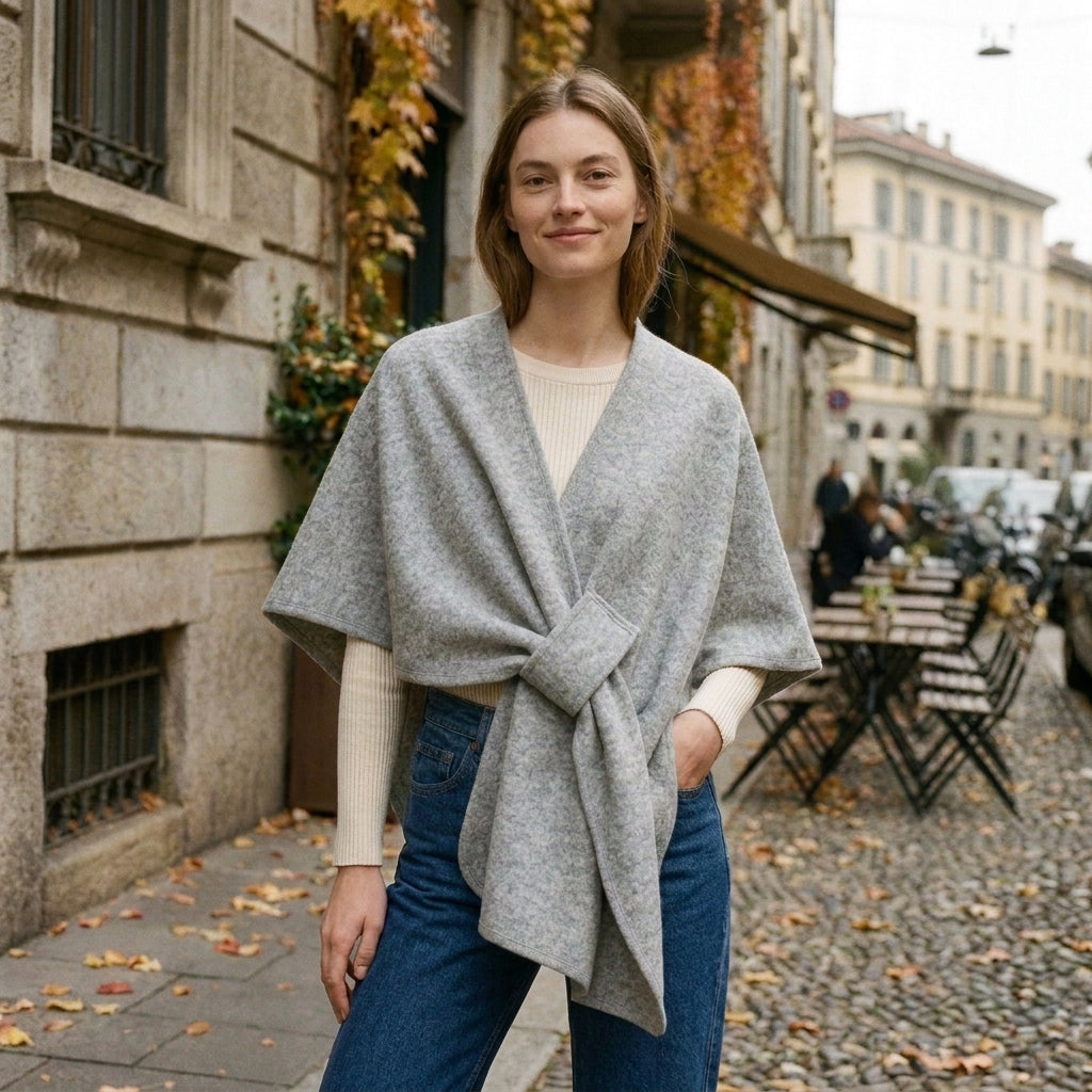 Serena | Poncho con Passante