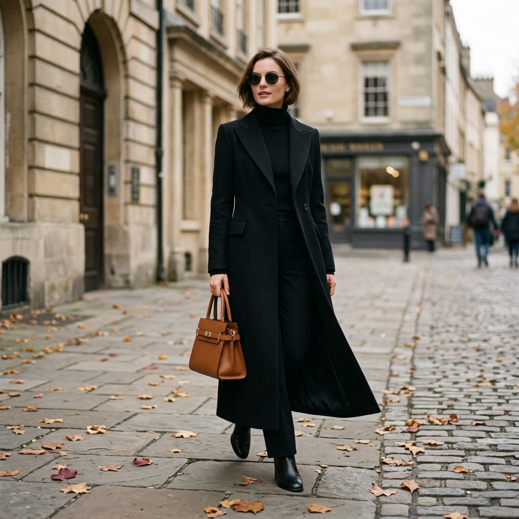 Ludovica | Cappotto Lungo Nero