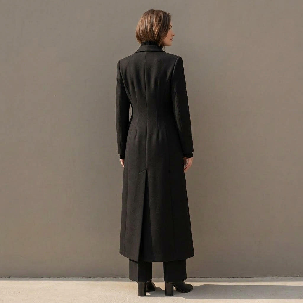 Ludovica | Cappotto Lungo Nero