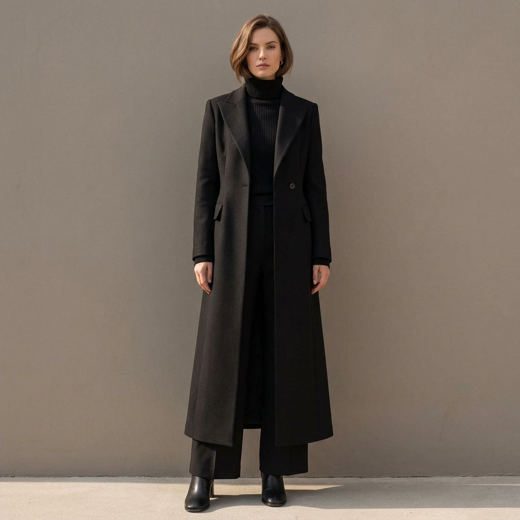 Ludovica | Cappotto Lungo Nero