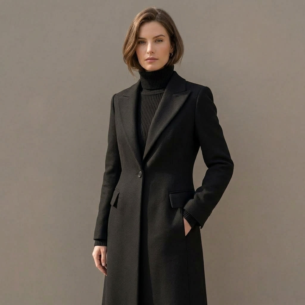 Ludovica | Cappotto Lungo Nero