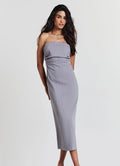 Vestito fascia fantasia gessata