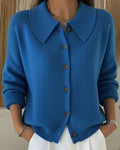 Marisa | Cardigan in Maglia con Collo a Camicia