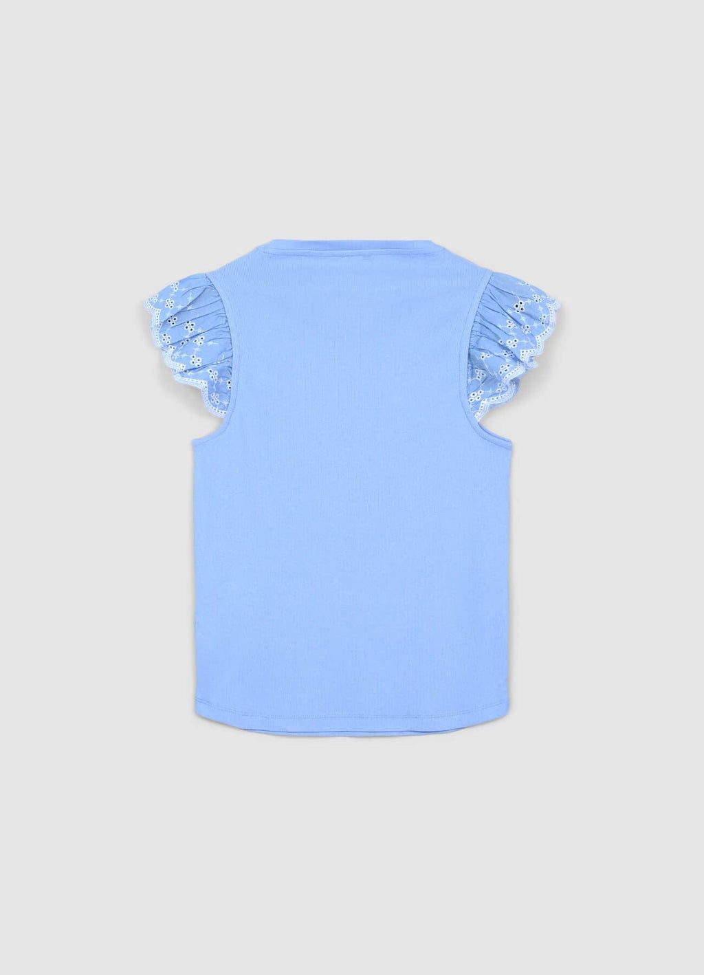 T-shirt a costina volant