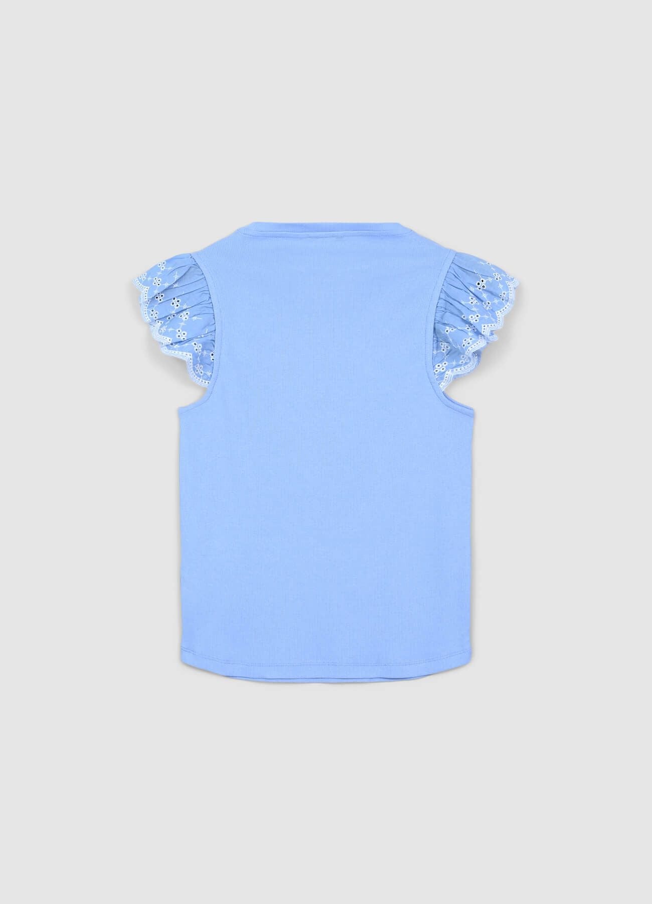 T-shirt a costina volant