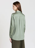 Camicia classica in simil satin
