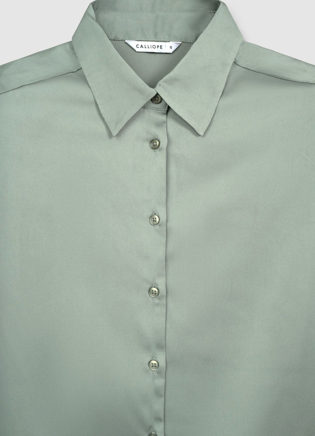 Camicia classica in simil satin