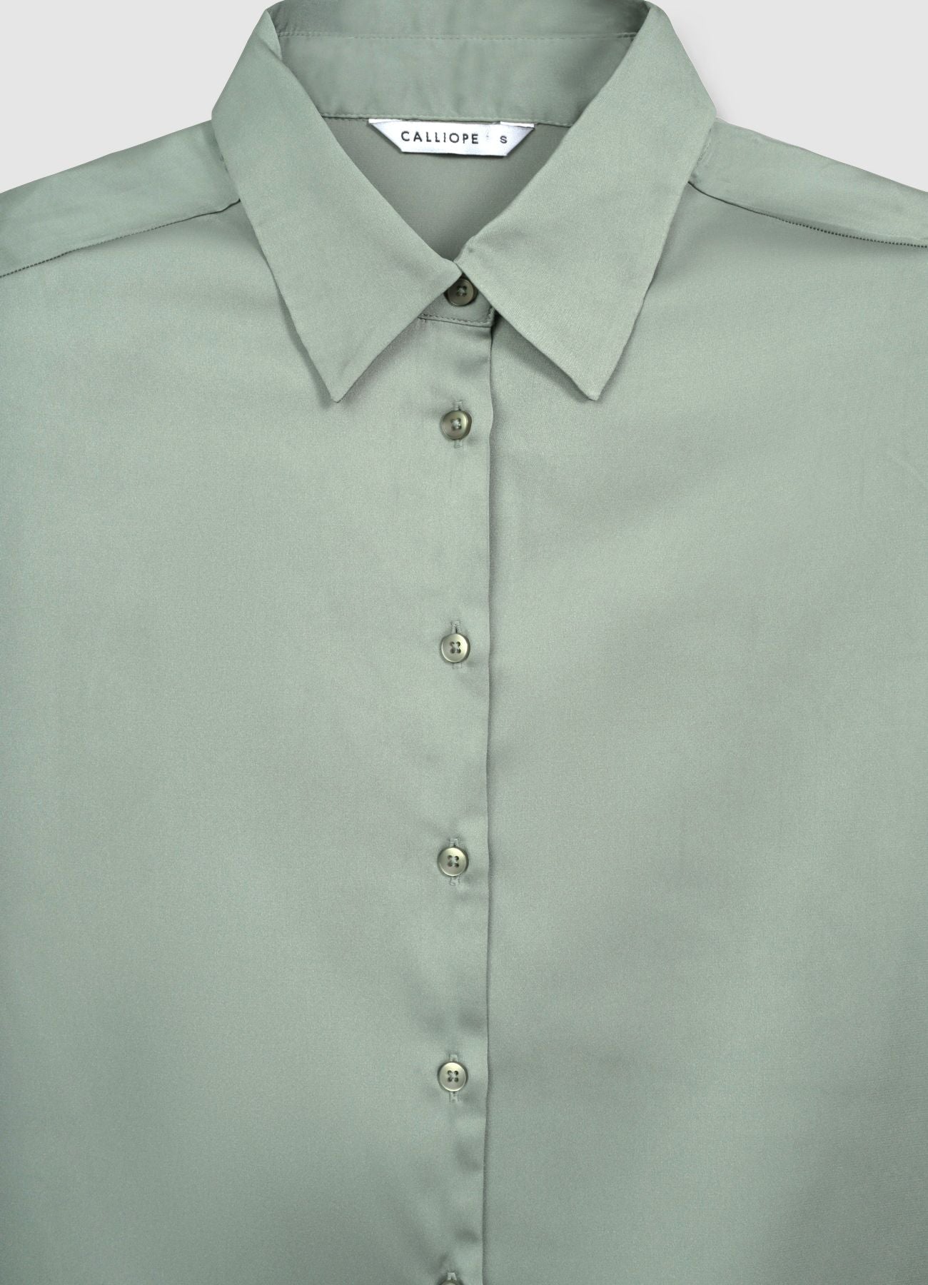 Camicia classica in simil satin
