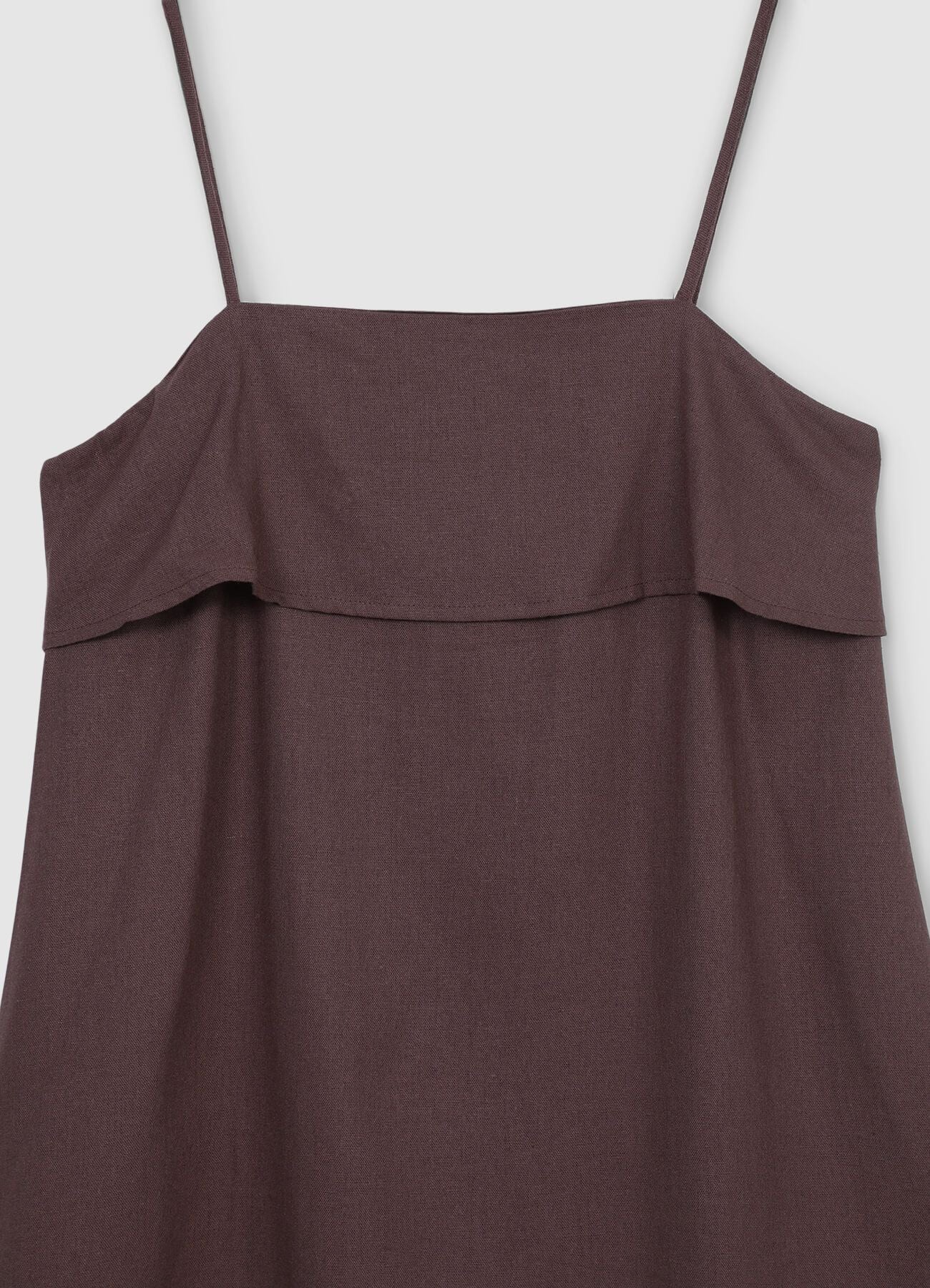 Vestito corto misto lino