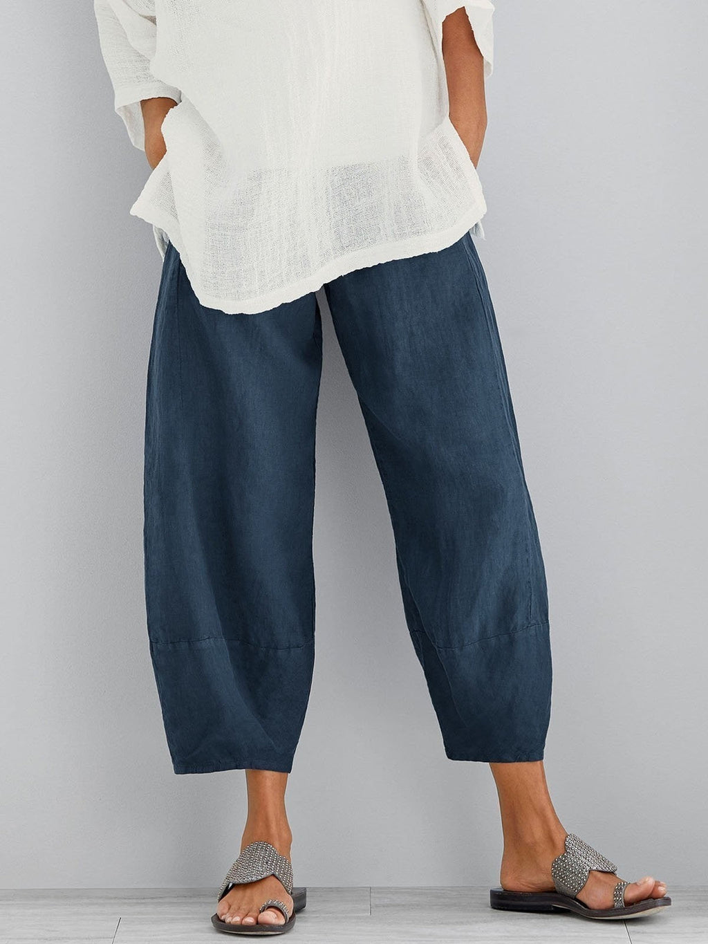 Martina  MILANO | PANTALONI CROP IN COTONE PER DONNE