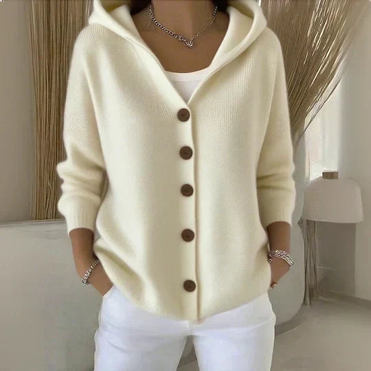 Concettina | Cardigan in Maglia con Cappuccio