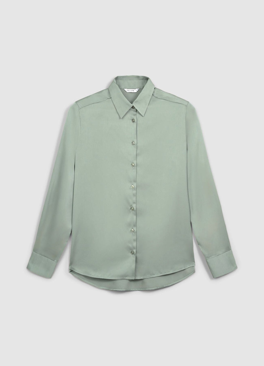 Camicia classica in simil satin