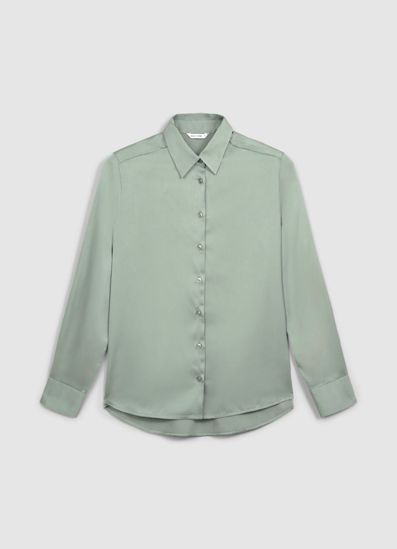 Camicia classica in simil satin