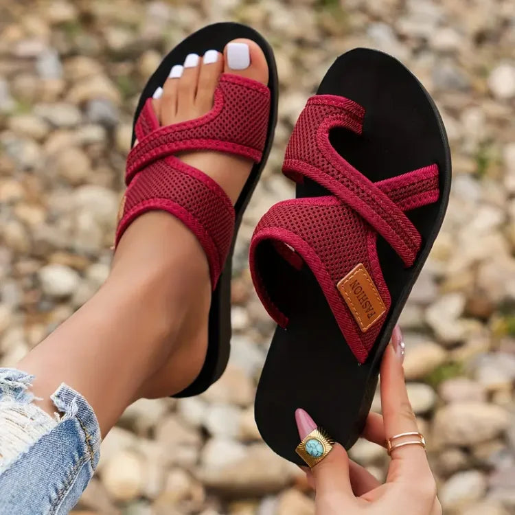 Clémence | Sandali Incrociati in Ecopelle e Mesh