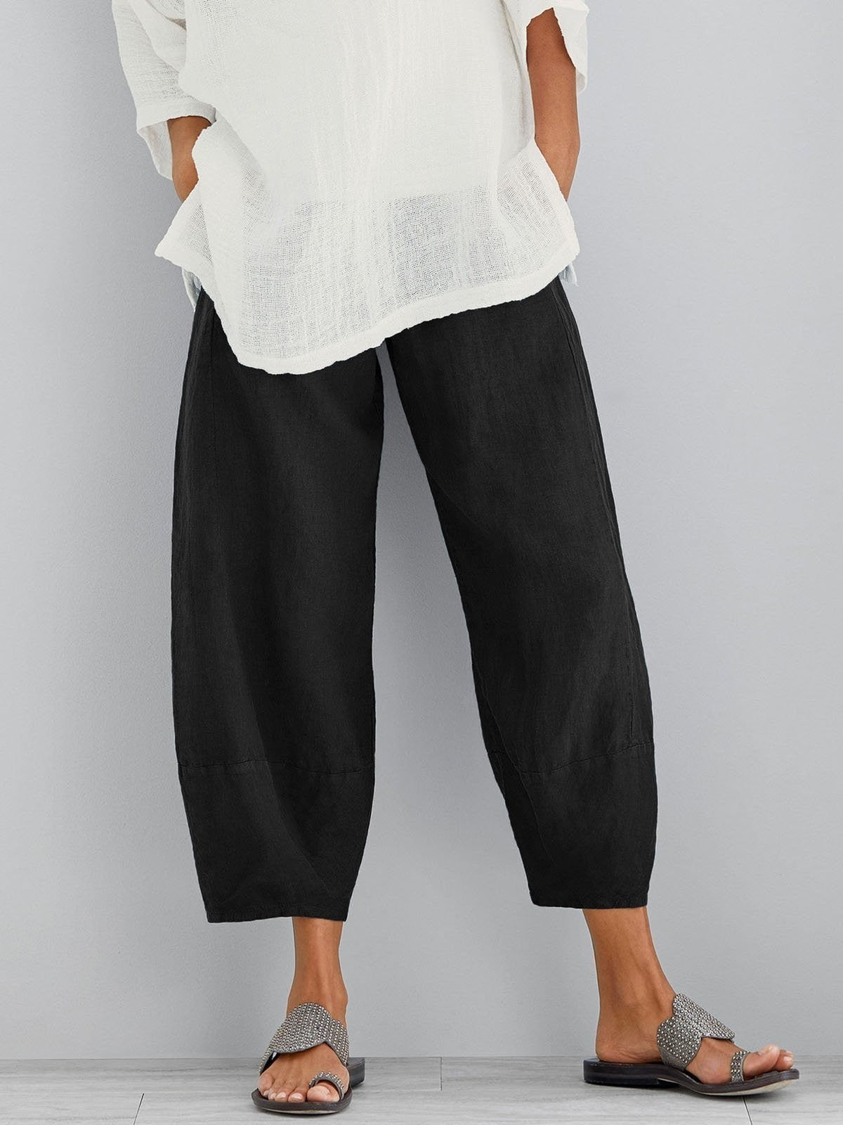 Martina  MILANO | PANTALONI CROP IN COTONE PER DONNE
