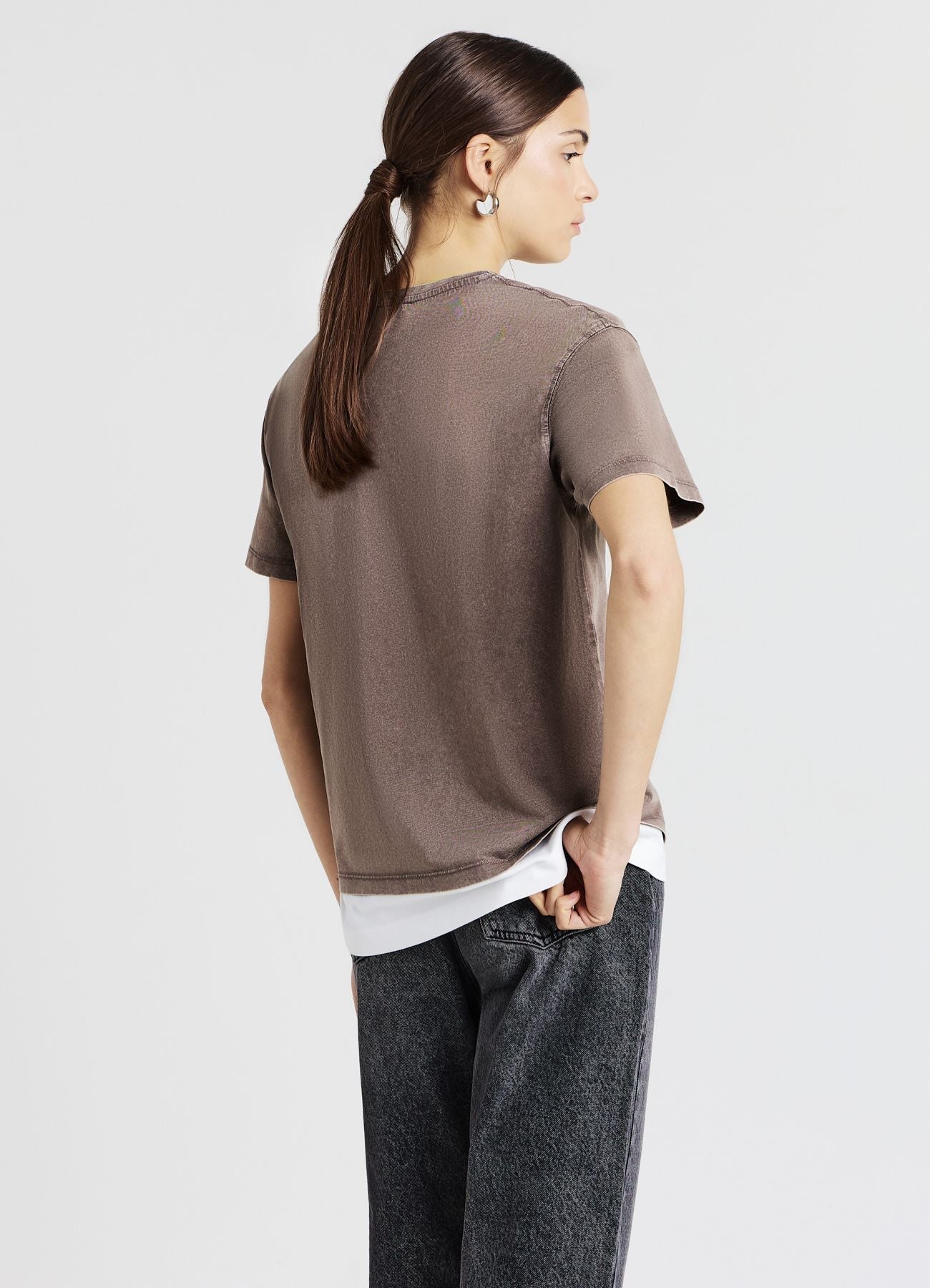 T-shirt effetto slavato
