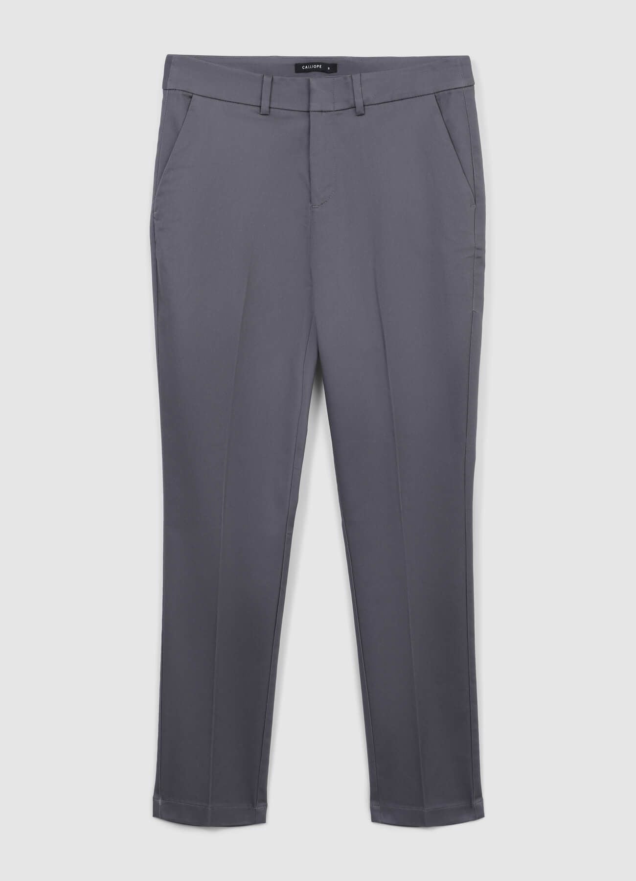 Pantaloni rasatello tinta unita