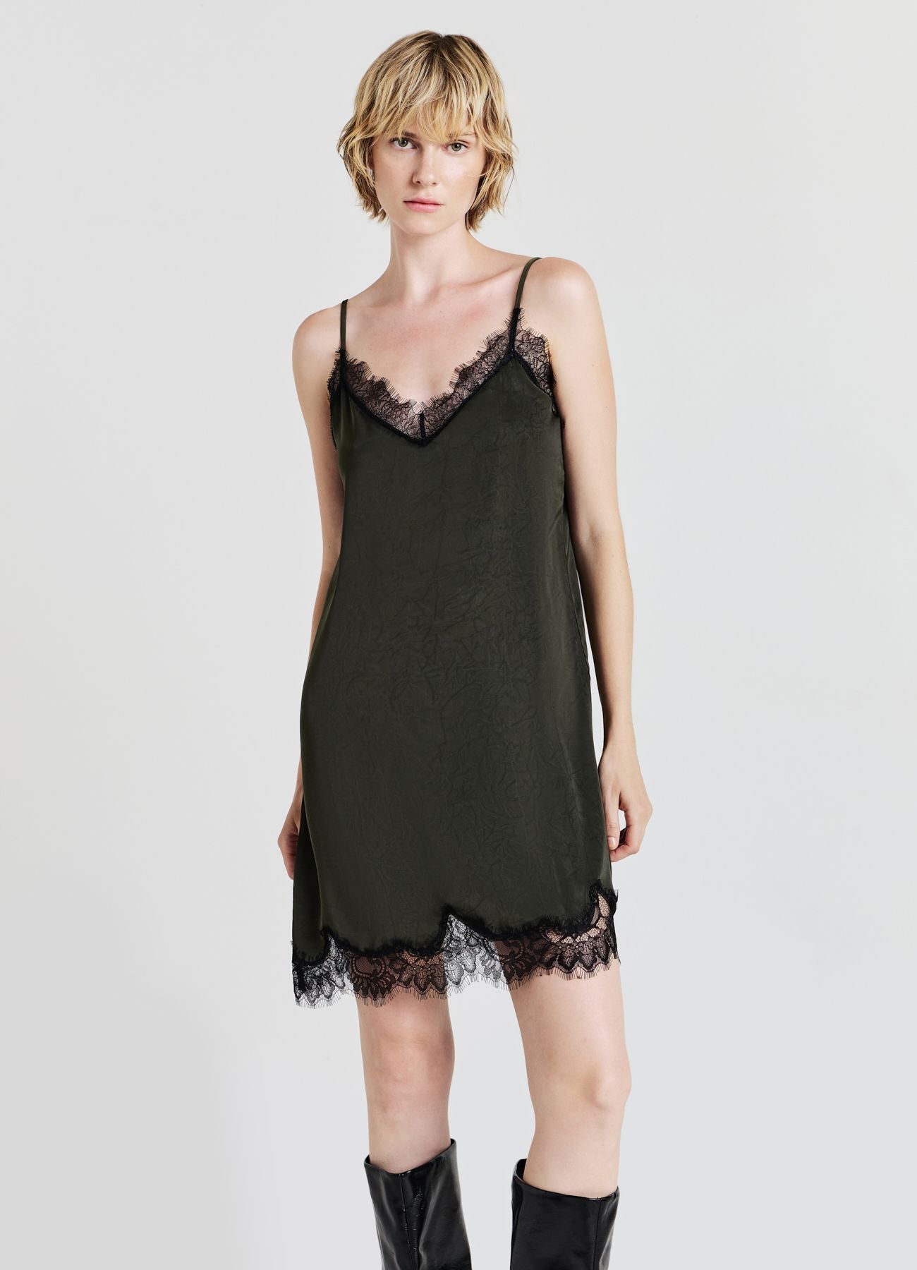 Vestito lingerie simil satin